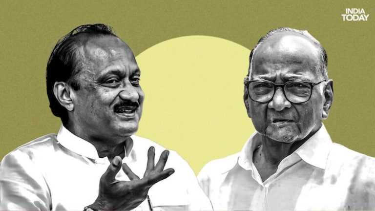 NCP: शरद पवारांनी अजितदादांना पुन्हा एकदा घेतलं सावरून, नेमका किस्सा काय? speaking on question why ajit pawar was not present at diwali program in baramati sharad pawar backed up ajitdada