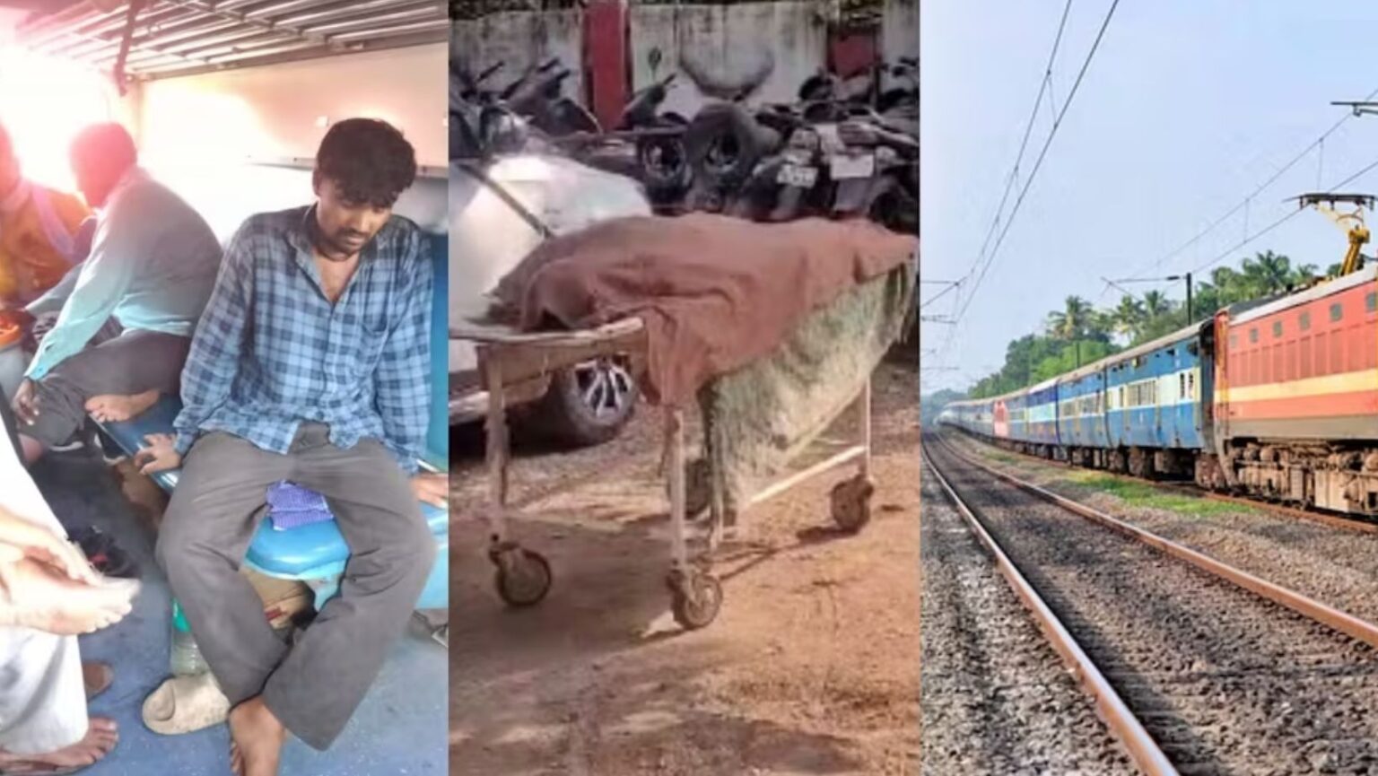 tamilnadu sampark kranti express railway passenger traveling dead body 600 kilometers train jhansi station