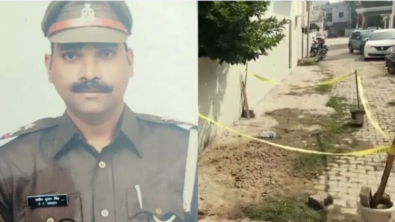 घरासमोरच पोलीस अधिकाऱ्यावर झाडल्या गोळ्या, तपासात झाली धक्कादायक माहिती उघड police officer was shot dead in Uttar Pradesh Lucknow, attacked while he was with his daughter and wife