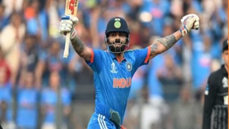 Virat Kohli : अखेर ‘विराट’ इतिहास घडला! कोहलीने सचिन तेंडुलकराला टाकलं मागे virat kohli 50th odi century breaks sachin tendulkar record odi cricket india vs new zealand odi world cup 2023