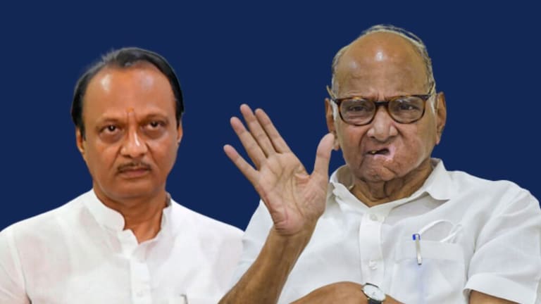 NCP : ‘ज्यांना मोठं केलं त्यांनीच…’ शरद पवारांचा अजित ‘दादां’वर पलटवार sharad pawar reply ajit pawar on yb center resignation ncp crisis maharashtra politics