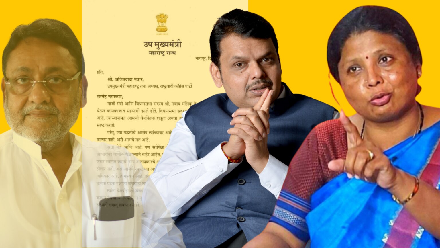 how did shiv sena ubt leader sushma andhare catch devendra fadnavis and bjp in a dilemma after nawab malik decided to go with ruling party