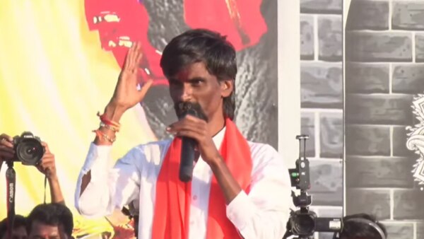 let us get maratha reservation then we will show you manoj jarange patil challenged chhagan bhujbal in beed ishara sabha