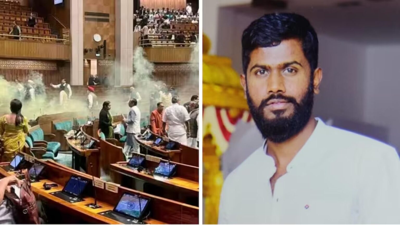 manoranjan father stormed loksabha and created chaos said that if the son does anything wrong he should be hanged