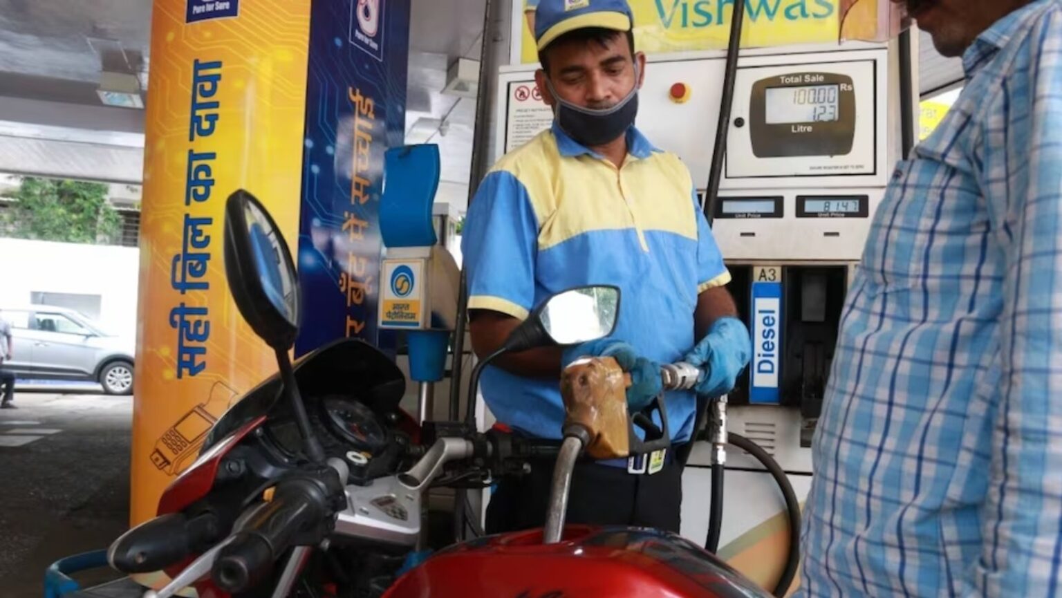 petrol pump not only zero eye on density meter fuel pipe nozzle filling petrol diesel
