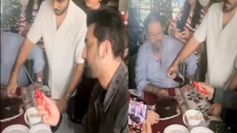Video : ख्रिसमस पार्टी महागात पडणार, अभिनेता रणबीर कपूर विरोधात पोलिसात तक्रार bollywood actor ranbir kapoor says jay mata ji cutting liquor cake advocate files complaint animal movie