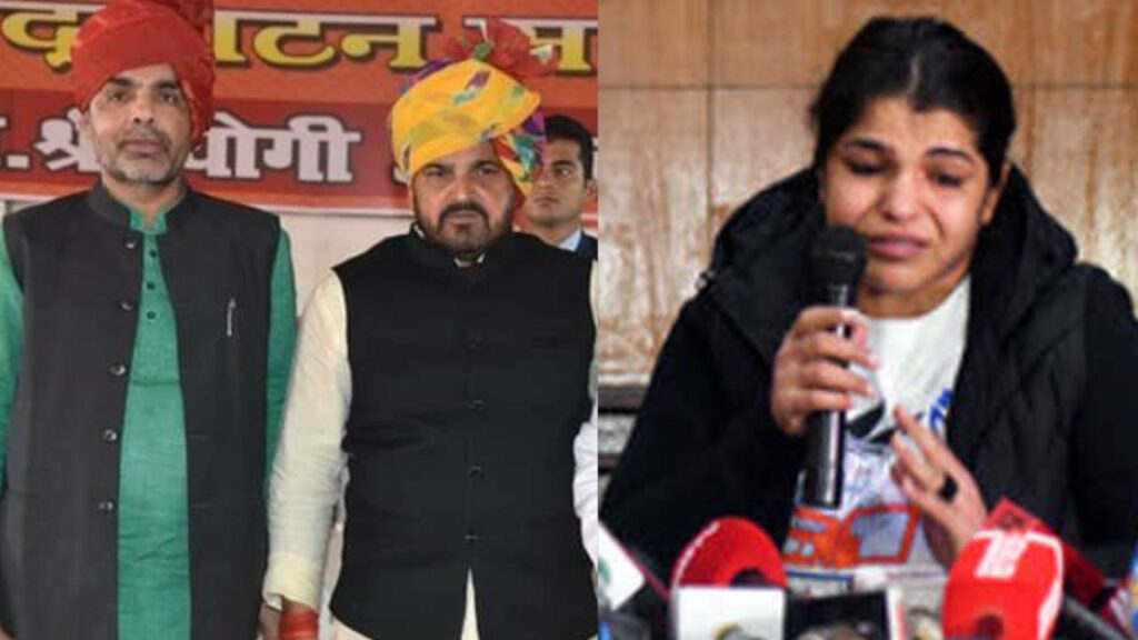 sakshi malik retired from wrestling brijbhushan relative sanjay singh won indian wrestling federation election