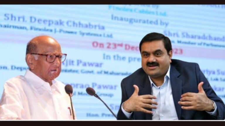 Sharad Pawar : “गौतम अदानींचं नाव घ्यावं लागेल, त्यांनी 25 कोटींचा चेक पाठवला” Nationalist Congress Party President Sharad Pawar has once again praised industrialist Gautam Adani.