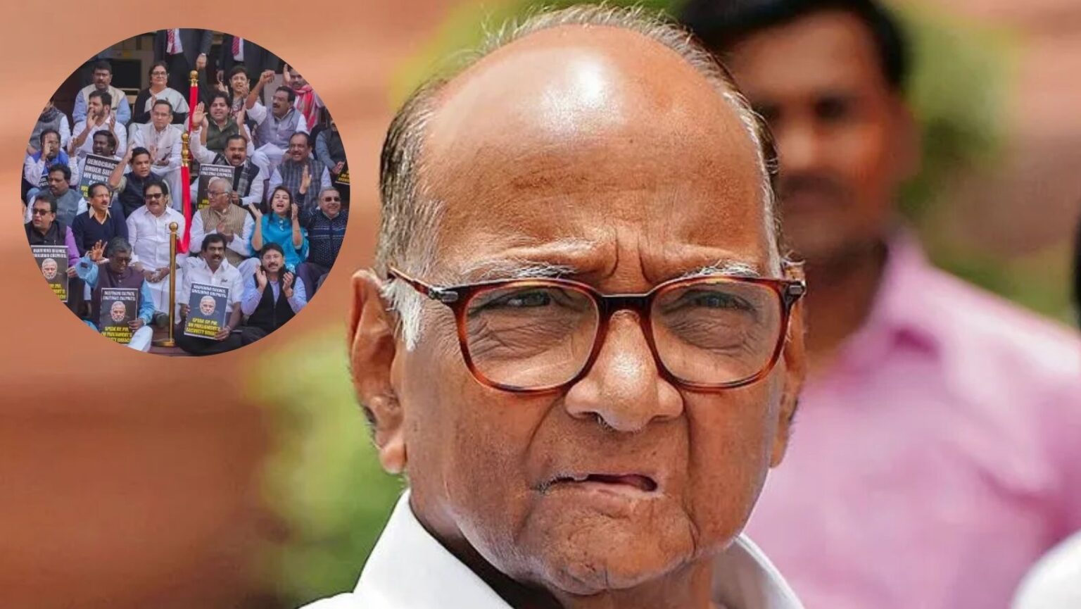 Criticized the Sharad Pawar government after 143 opposition MPs were suspended