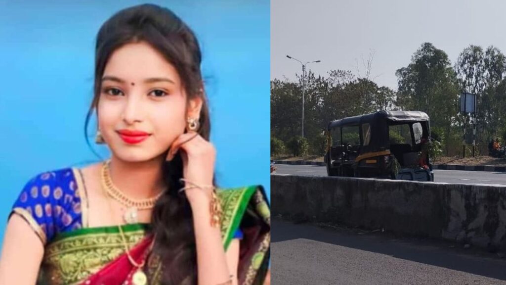 solapur accident news girl died in accident in front of solapur university