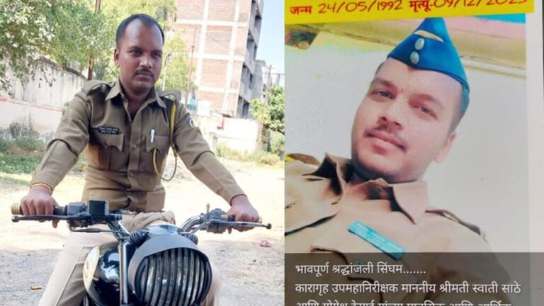 Solapur : स्वतःच्या श्रद्धांजलीच स्टेटस ठेवलं अन् झाडल्या तीन गोळ्या, कारण… solapur crime news constable shot himself in front of jail after post on social media solapur news