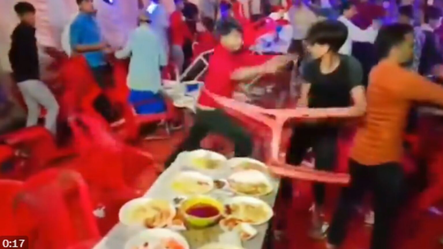 Clash for not getting paneer in wedding ceremony meal video viral on social media