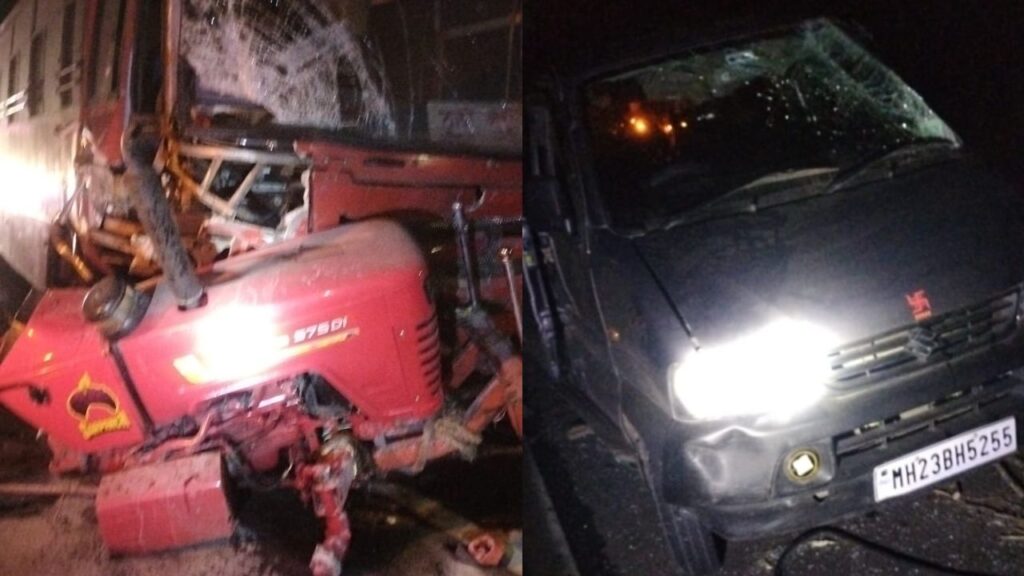 ahmednagar accident news truck bus and car accident nagar kalyan highway 6 people killed shocking story