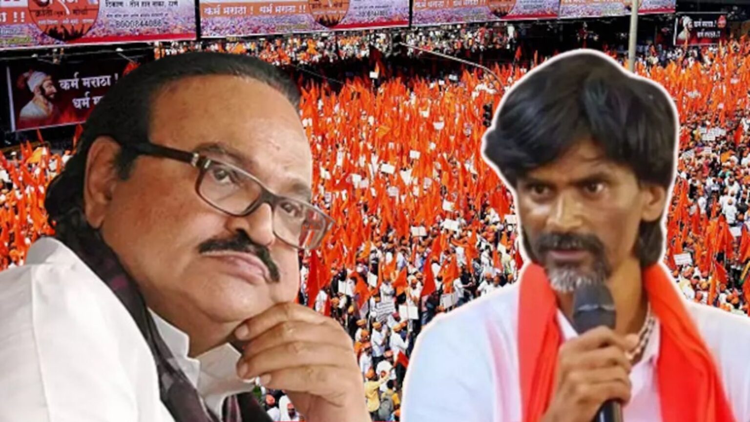 Manoj Jarange Patil criticized Minister Chhagan Bhujbal not challenge Maratha reservation for his own political interest