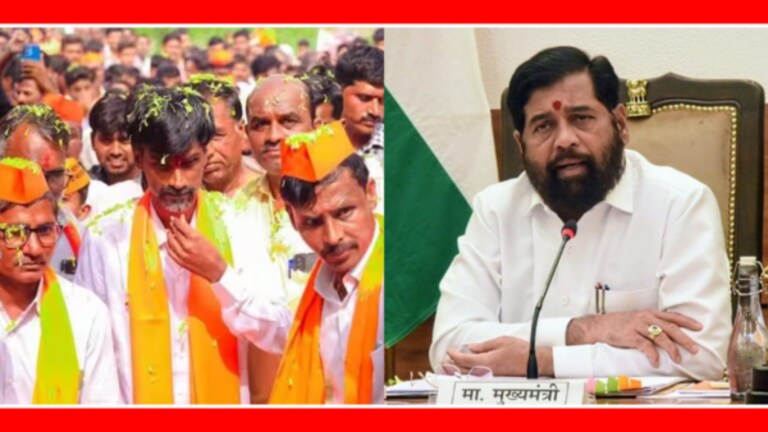 Manoj Jarange : “…तोपर्यंत जरांगे पाटलांनी थांबलं पाहिजे”, CM शिंदेंची विनंती Eknath Shinde, chief minister of maharashtra appeal to manoj jarange to stop mumbai march