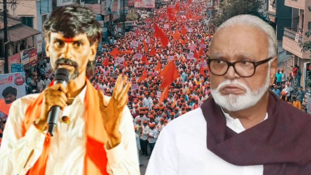 manoj jarange patil criticize chhagan bhujbal sage soyare maratha reservation obc meeting