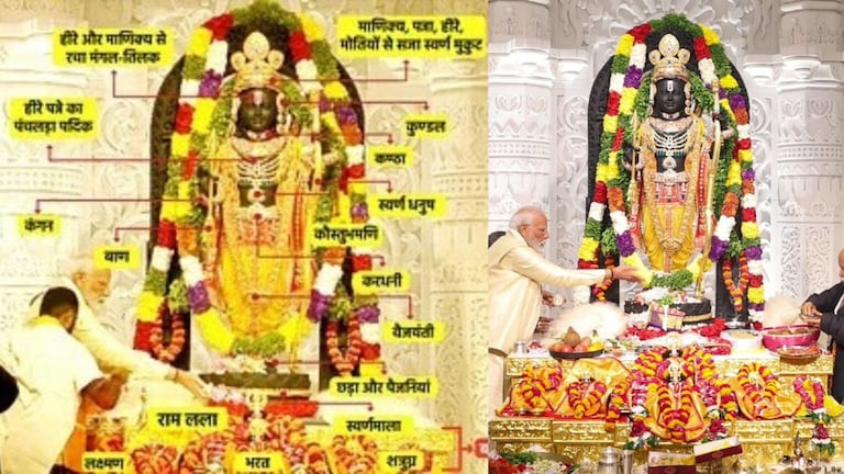 Ram Mandir : कपाळी टिळा, रत्नजडित दागिने… रामलल्लाच्या अलौकिक श्रृंगाराचे वैशिष्ट्य काय? Mumbai Tak