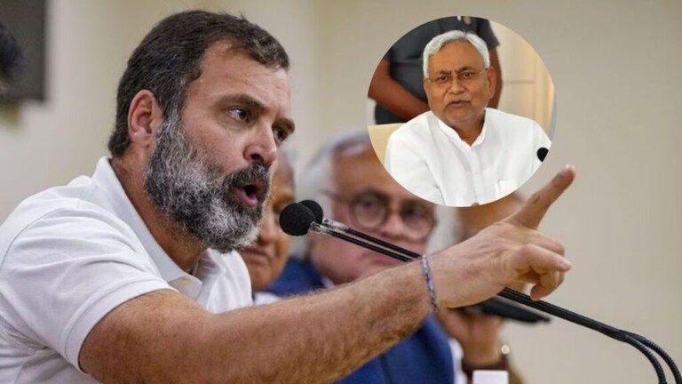 Nitish Kumar : राहुल गांधींचा नितीश कुमारांवर निशाणा, ‘थोडासा दबाव पडताच…’ rahul gandhi break silence criticized nitish kumar joining nda bihar political crisis
