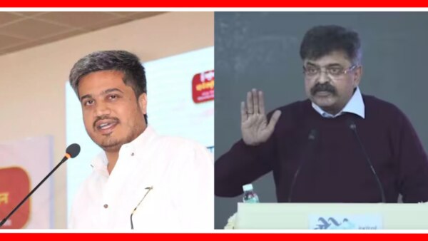 Jitendra Awhad slams Rohit pawar, he said it is easy to tweet from abu dhabi.