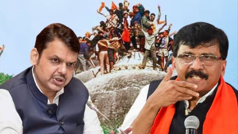 Ram Mandir : राऊतांनी फडणवीसांना पुन्हा डिवचलं, ‘ते कुठल्याही स्टेशनला फोटो…’ sanjay rraut criticize devendra fadnavis on ayodhya ram mandir kar sewak nashik state adhiveshan ram mandir pran pratishtha