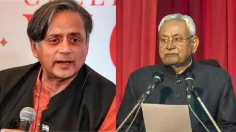 Bihar Politics : शशी थरूर नितीश कुमारांना म्हणाले ‘स्नोलीगस्टर’, लोक शोधताहेत अर्थ? shashi tharoor criticize nitish kumar using english prowess snollygoster what was meaning of word bihar political crisis