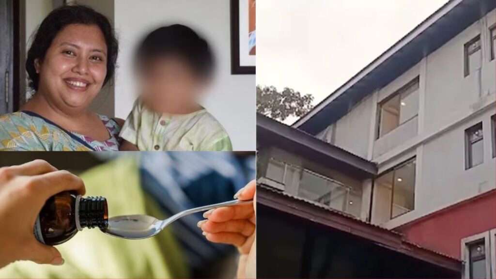 suchana seth killed her son gives 2 bottle cough syrup befor killing use pillow for murder goa murder shocking story