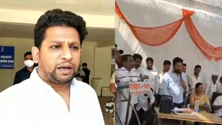चिडलेले मतदार…सुजय विखेंवर भर कार्यक्रमात पाथर्डीकर भडकले, नेमकं काय घडलं? sujay vikhe patil bjp mp pathardi bhalgaon villegers angree video viral mla monika kambale ahmadnagar news