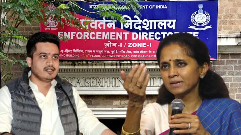 Rohit Pawar ईडीसमोर हजर, सुप्रिया सुळे प्रचंड चिडल्या rohit pawar ed enquiry supriya sule first reaction criticize mahayuti government maharashtra politics