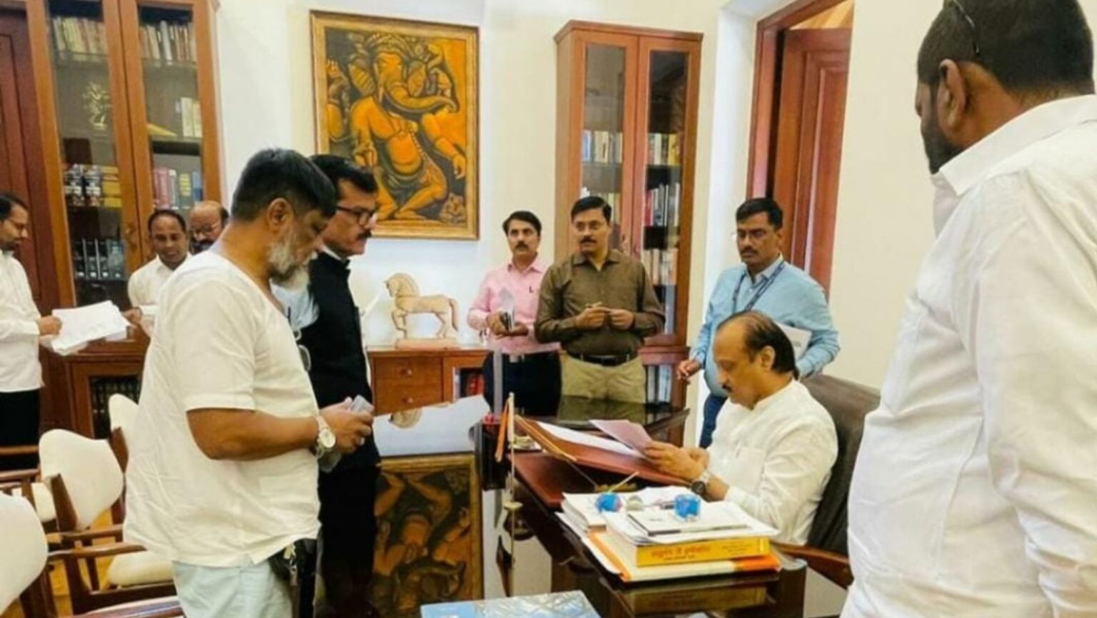 Asif Dadhi criminal with many cases met Deputy Chief Minister Ajit Pawar the photo of the meeting created excitement in politics