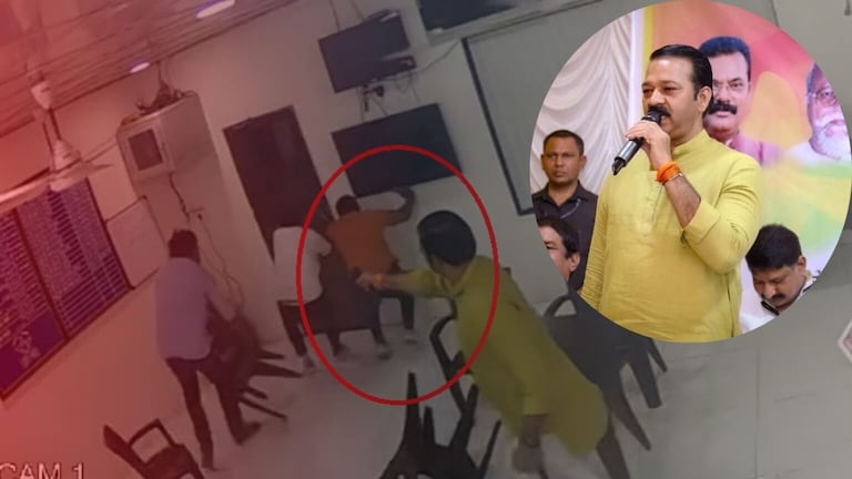 Exclusive: ‘ही’ दृश्य तुम्हाला विचलित करु शकतात, BJP आमदाराचा गोळीबार CCTV मध्ये कैद exclusive cctv footage of bjp mla ganpat gaikwad firing on shiv sena shinde leader mahesh gaikwad has come to light