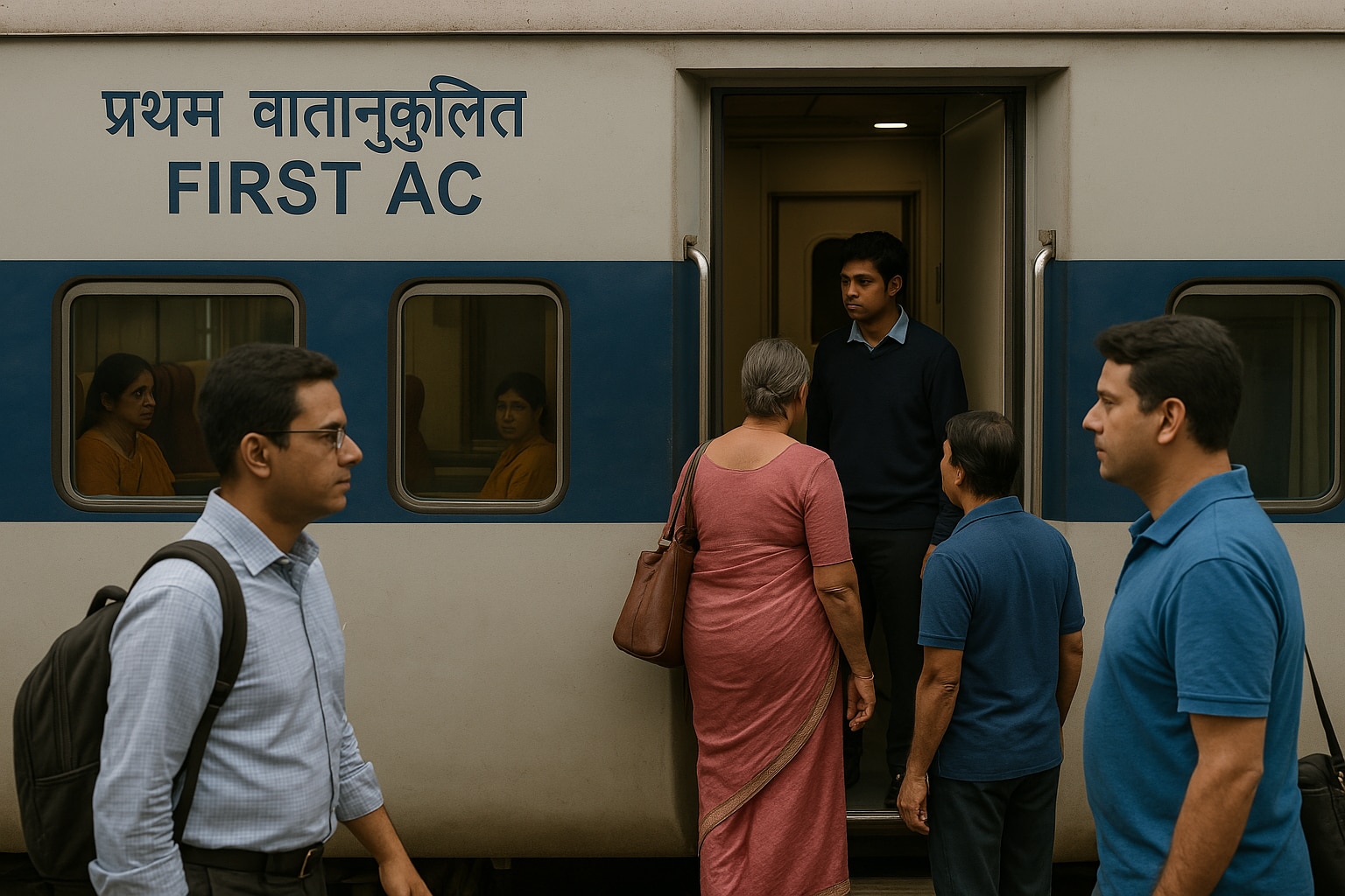 फर्स्ट एसी के सफर का आनंद फर्स्ट एसी के सफर का आनंद