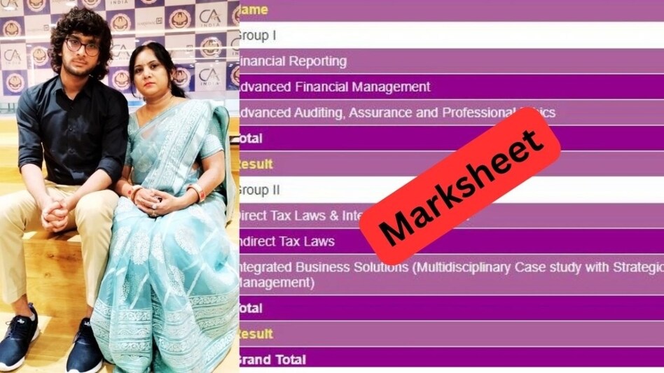 CA Final Result 2024 Topper Marksheet AIR 5th Ca final result 2024 topper marksheet air 5th