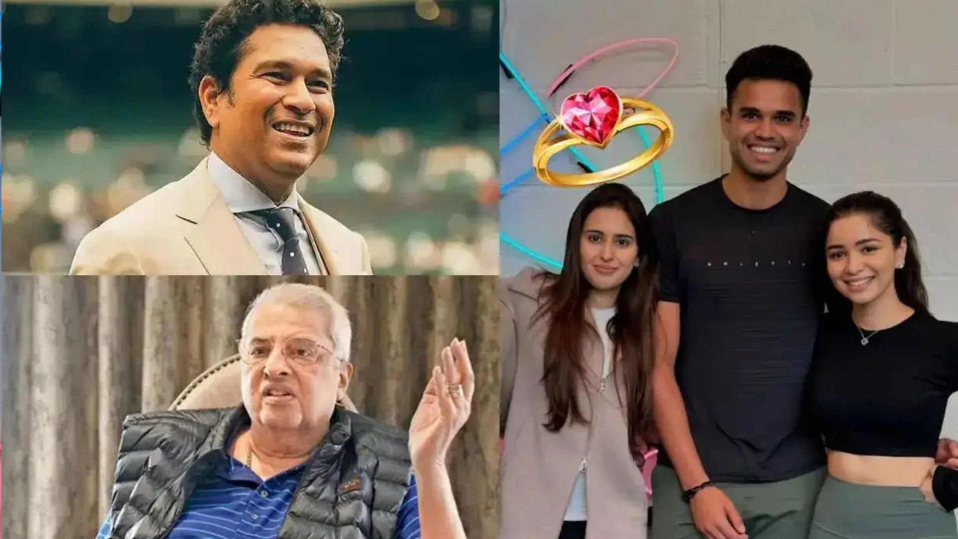 सचिन तेंदुलकर, अर्जुन तेंदुकर, रवि घई और सानिया चंडोक 7 