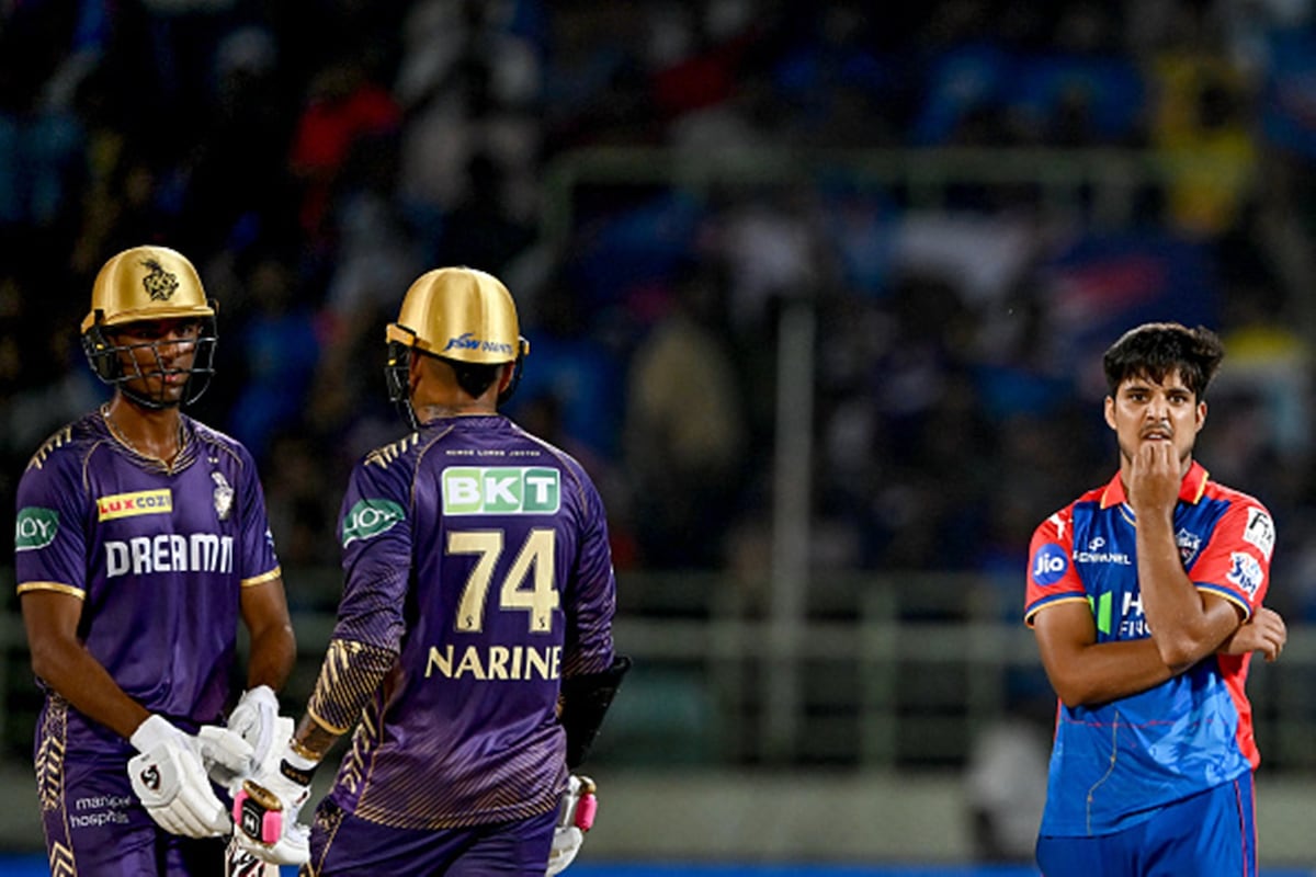 Sunil Narine, Ankrish Raghuvanshi, Rashikh Salam Dar Sunil Narine, Ankrish Raghuvanshi, Rashikh Salam Dar