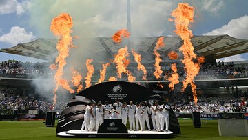 South Africa players celebrate after winning WTC 2025 title South Africa players celebrate after winning WTC 2025 title