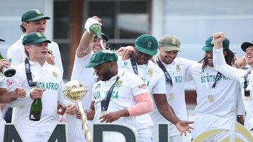 South Africa team celebrate after winning WTC title South Africa team celebrate after winning WTC title