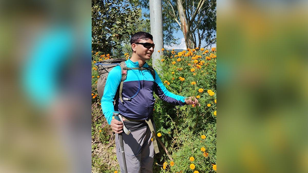 Bikramjyoti Das feeling the essence of nature in Kathmandu