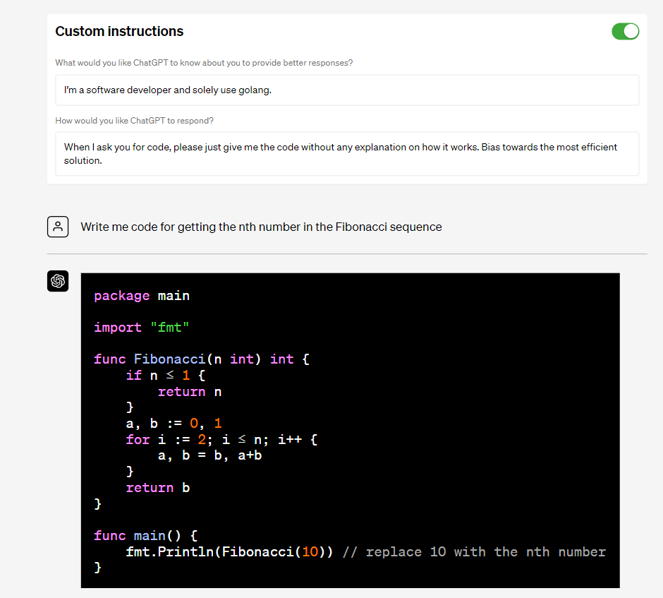 Code generation