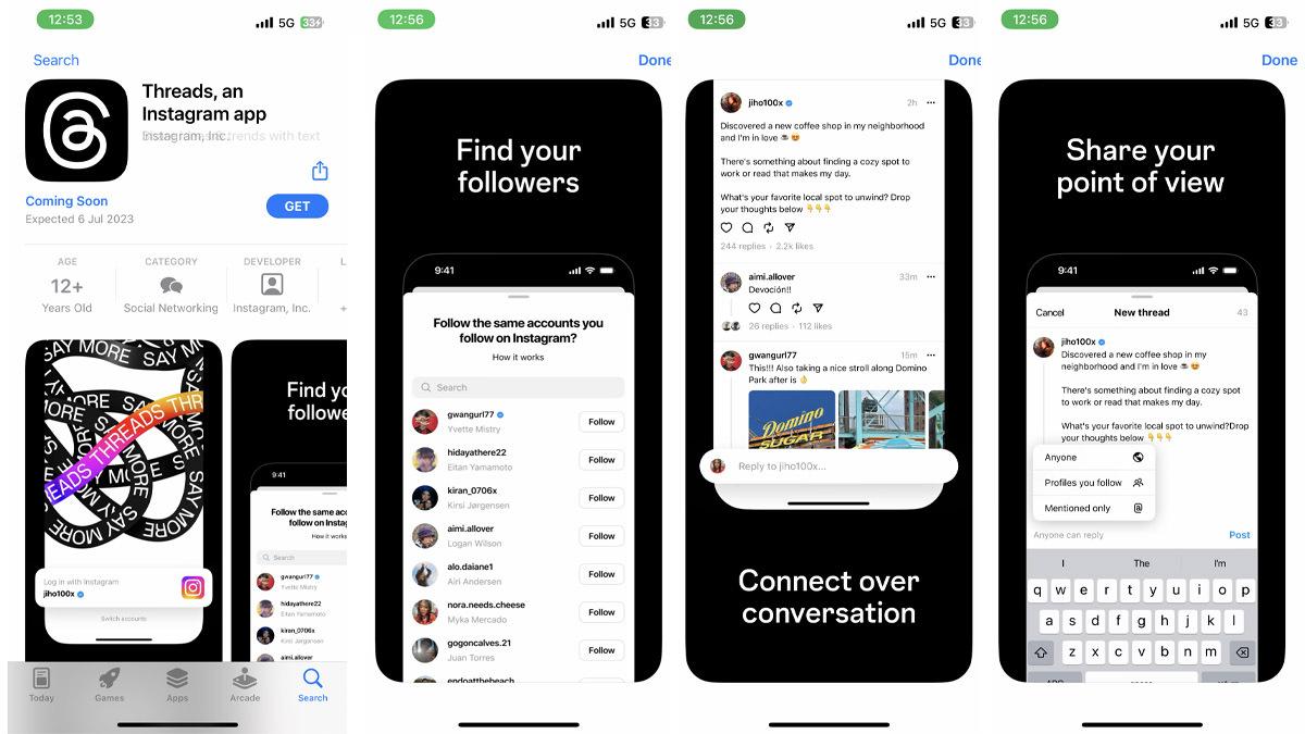 App features as per App store
