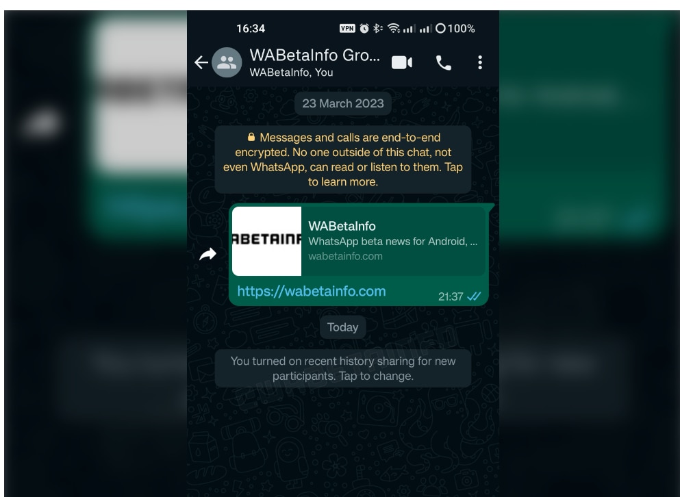 Existing group members will be informed