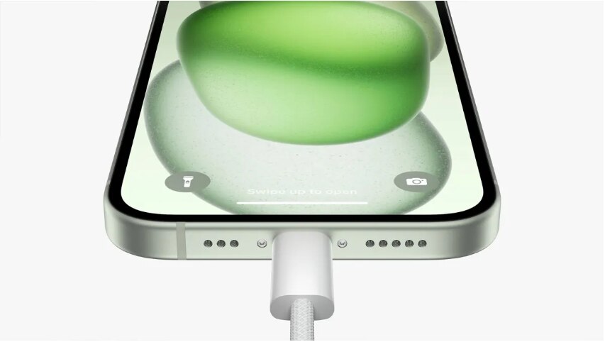 New USB-C type port, (Photo: Apple)
