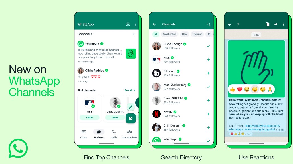 WhatsApp Channels available in India