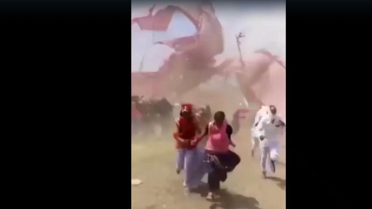 तेज आंधी ने बिगाड़ी शादी की खुशियां