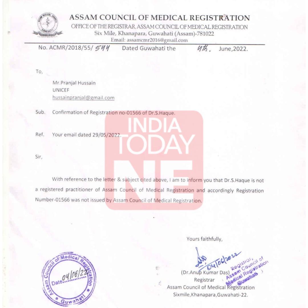 Haque has confirmed as a fraudster