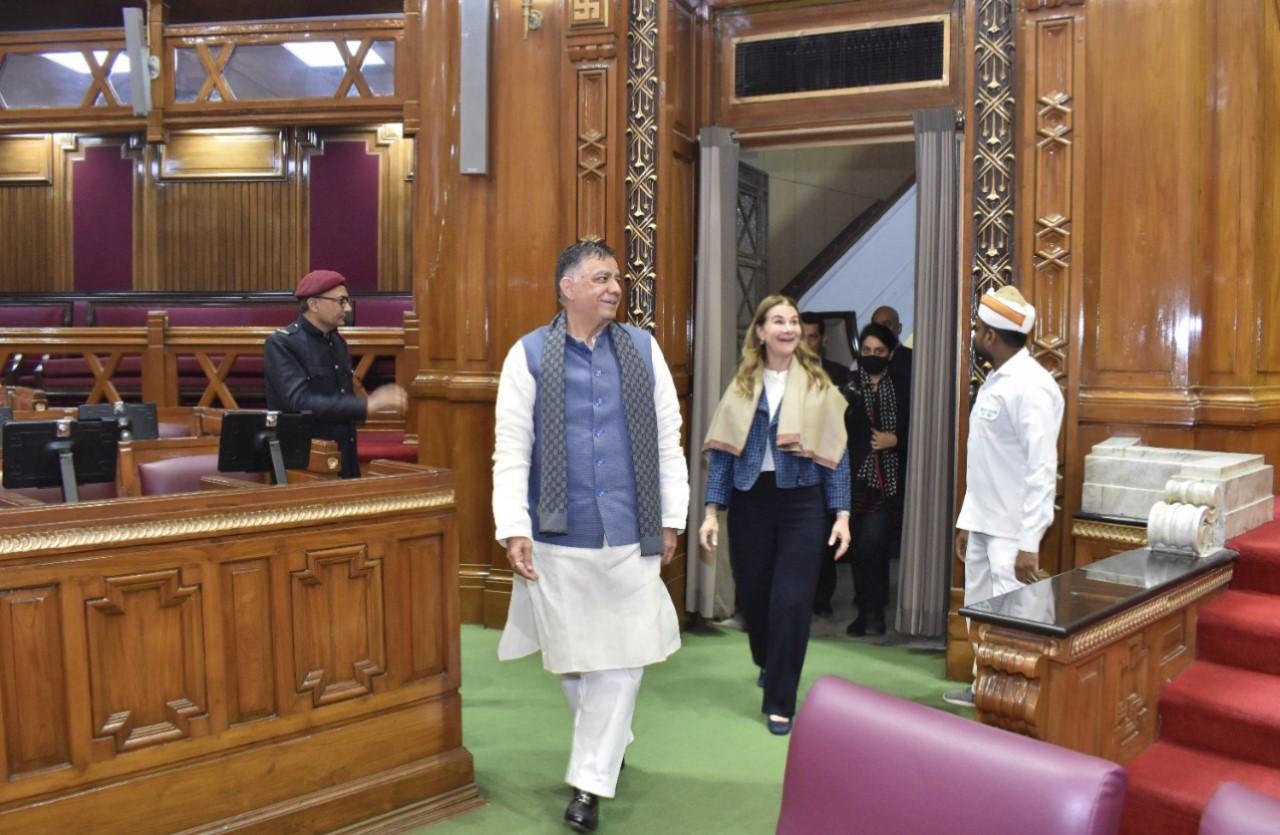 Melinda Gates in Parliament