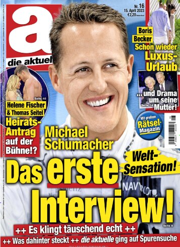 Michael Schumacher AI interview