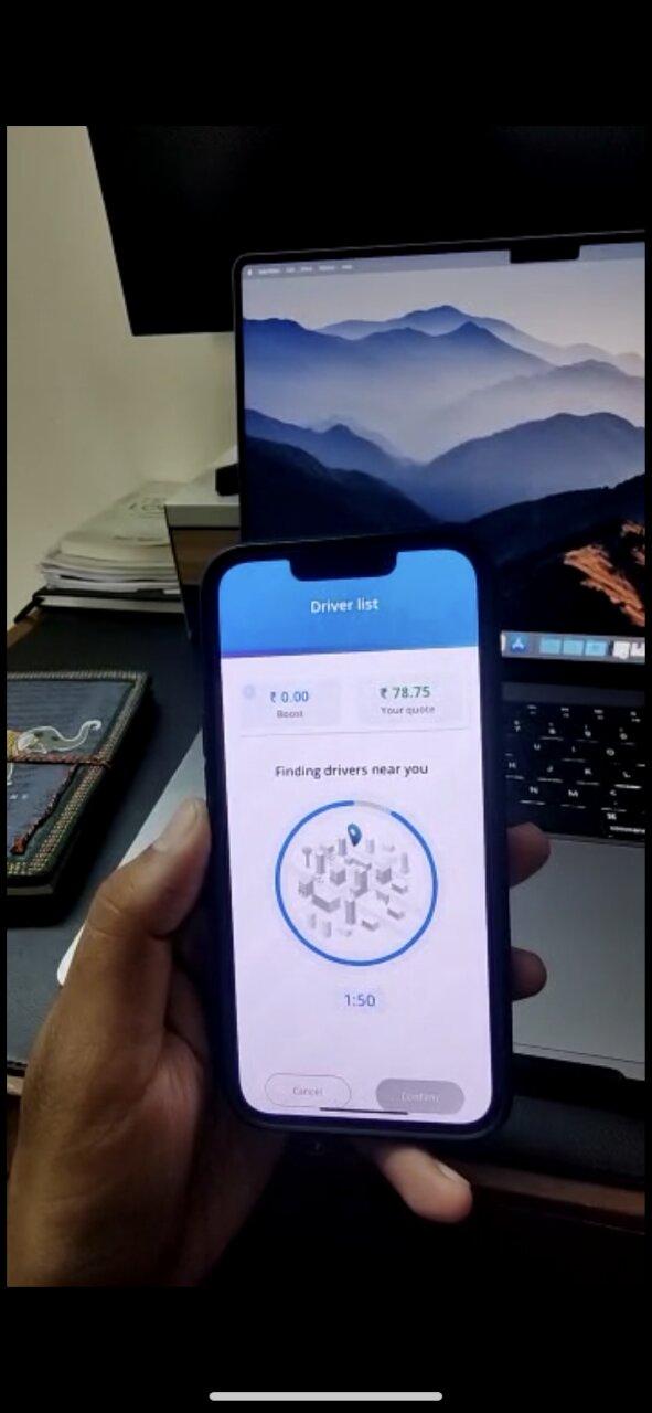 Difficulty faced in booking the cab  
