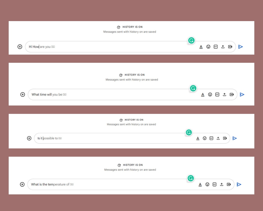 Google Chat AI prompts