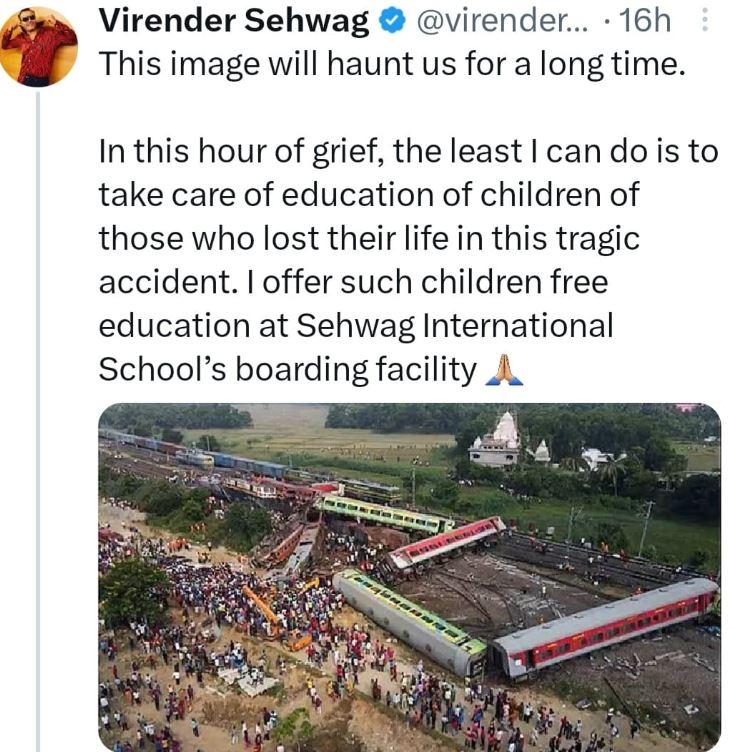 Virender Sehwag ने किया ट्वीट