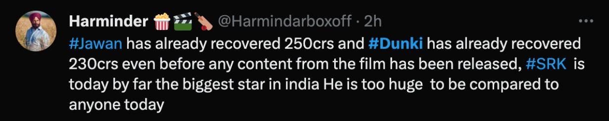 Flim Critic Harminder ने ट्वीट किया 